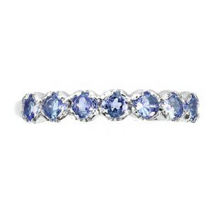 Tanzanite Ring, Gemstone Eternity Ring, Dainty Birthstone Ring, Anniversary Ring